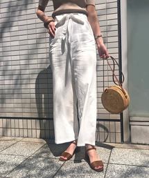 KOBE LETTUCE | リネンタッチコットンイージーワイドパンツ【セットアップOK】(その他パンツ)