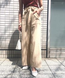 KOBE LETTUCE | リネンタッチコットンイージーワイドパンツ(その他パンツ)