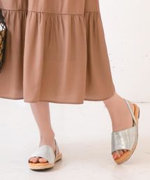 バックゴムジュートフラットサンダル