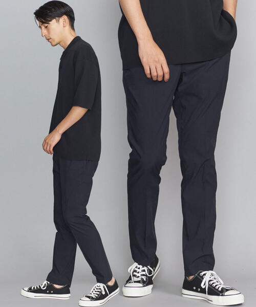 BEAUTY&YOUTH UNITED ARROWS(ビューティーアンドユースユナイテッドアローズ)の「BY タイプライター ノープリーツ テーパード パンツ -MADE IN JAPAN-(その他パンツ・メンズ・ネイビー/ベージュ/オリーブ/ブラック/ダークグレー・LARGE/MEDIUM/SMALL/X-LARGE)」の5枚目の写真