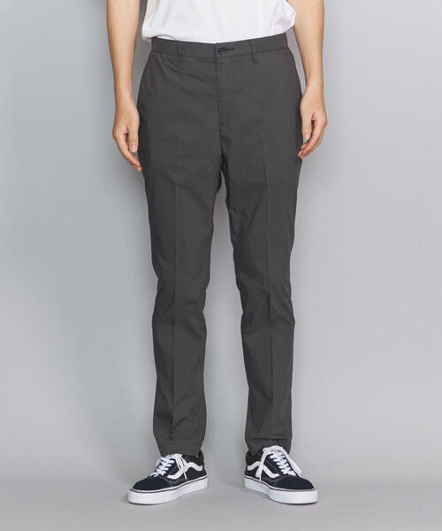 BEAUTY&YOUTH UNITED ARROWS(ビューティーアンドユースユナイテッドアローズ)の「BY タイプライター ノープリーツ テーパード パンツ -MADE IN JAPAN-(その他パンツ・メンズ・ネイビー/ベージュ/オリーブ/ブラック/ダークグレー・LARGE/MEDIUM/SMALL/X-LARGE)」の9枚目の写真