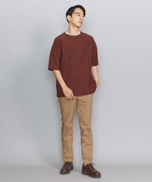BEAUTY&YOUTH UNITED ARROWS(ビューティーアンドユースユナイテッドアローズ)の「BY タイプライター ノープリーツ テーパード パンツ -MADE IN JAPAN-(その他パンツ・メンズ・ネイビー/ベージュ/オリーブ/ブラック/ダークグレー・LARGE/MEDIUM/SMALL/X-LARGE)」の19枚目の写真