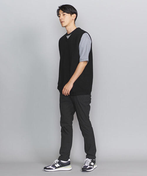 BEAUTY&YOUTH UNITED ARROWS(ビューティーアンドユースユナイテッドアローズ)の「BY タイプライター ノープリーツ テーパード パンツ -MADE IN JAPAN-(その他パンツ・メンズ・ネイビー/ベージュ/オリーブ/ブラック/ダークグレー・LARGE/MEDIUM/SMALL/X-LARGE)」の10枚目の写真