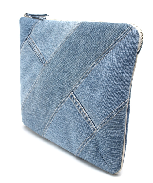 goa（ゴア）の「USED DenimﾊﾟｯﾁﾜｰｸｸﾗｯﾁBAG（クラッチバッグ・メンズ・インディゴブルー・FREE）」の4枚目の写真