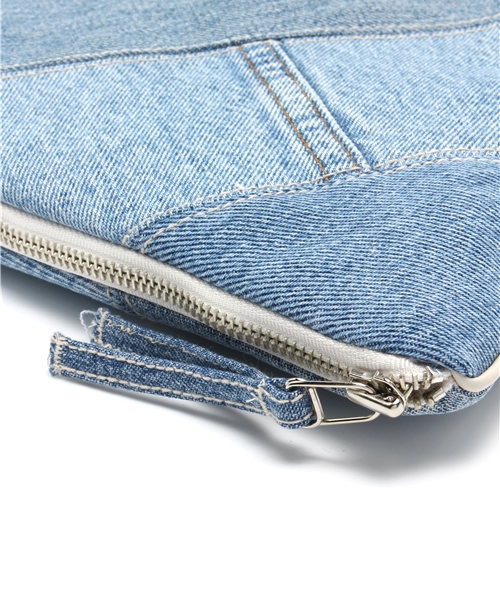 goa（ゴア）の「USED DenimﾊﾟｯﾁﾜｰｸｸﾗｯﾁBAG（クラッチバッグ・メンズ・インディゴブルー・FREE）」の6枚目の写真