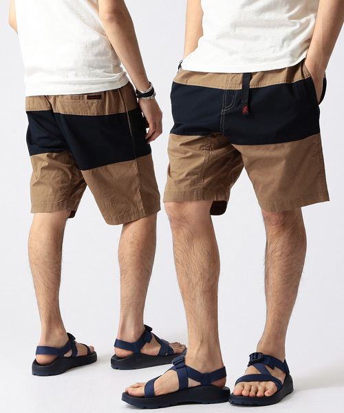 BEAMS(ビームス)の「GRAMICCI×BEAMS / 別注 ラインショーツ(その他パンツ・メンズ・カーキ/グリーン/ネイビー・LARGE/SMALL/MEDIUM)」の2枚目の写真