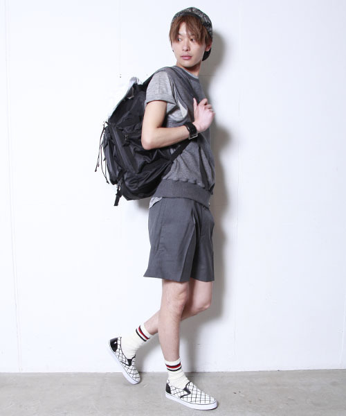 603（ロクマルサン）の「603 バイカラーナイロンリュック（バックパック/リュック・メンズ・ブラック・FREE）」の12枚目の写真