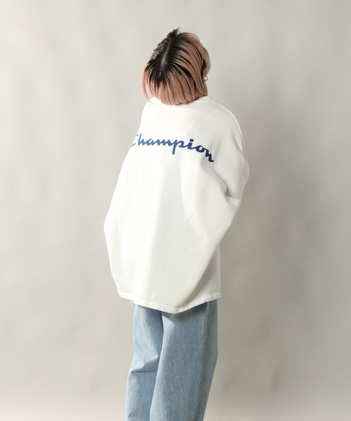 Champion（チャンピオン）の「Champion チャンピオン ビッグシルエットクルースウェット（スウェット・レディース・ホワイト/グレー/ブラック/ネイビー・S/L/M）」の21枚目の写真