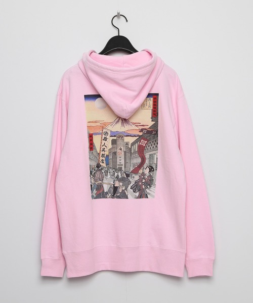 VANQUISH（ヴァンキッシュ）の「Shibuya crossing Hoodie ＊（パーカー・メンズ・ホワイト/ブラック/パープル/ピンク・M/L/XL）」の4枚目の写真