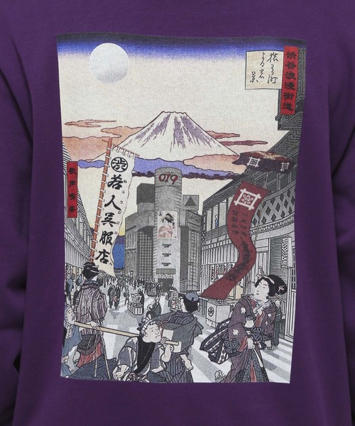 VANQUISH（ヴァンキッシュ）の「Shibuya crossing Hoodie ＊（パーカー・メンズ・ホワイト/ブラック/パープル/ピンク・M/L/XL）」の5枚目の写真