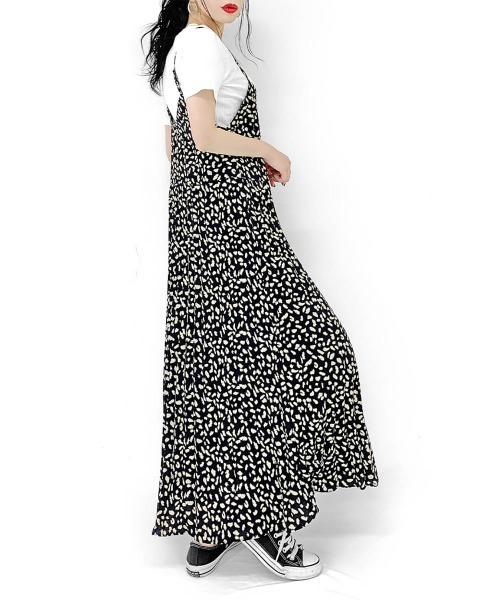 One Piece Camisole セール ワンピース ドレス Camisole Leopard One Piece レオパード柄キャミワンピ ワンピース Lveu ラブユ のファッション