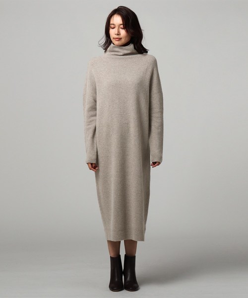 カシミヤウールボトルネックニットワンピース ワンピース Untitled アンタイトル のファッション セール