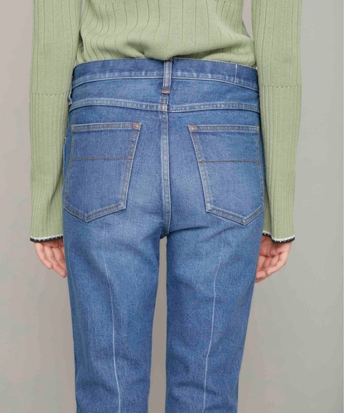 STUDIOUS(ステュディオス)の「【STUDIOUS】ライトストレッチ フレアデニム(デニムパンツ・レディース・ブラック/ライトブルー・1/2)」の7枚目の写真