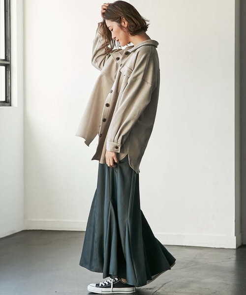 GeeRA（ジーラ）の「カットスエードＣＰＯジャケット（その他アウター・レディース・ベージュ/グレー・MEDIUM/LARGE/X-LARGE）」の5枚目の写真