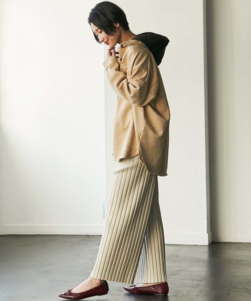 GeeRA（ジーラ）の「カットスエードＣＰＯジャケット（その他アウター・レディース・ベージュ/グレー・MEDIUM/LARGE/X-LARGE）」の8枚目の写真