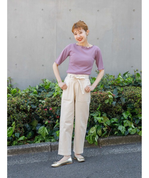 flower（フラワー）の「ティディーツイルパンツ（その他パンツ・レディース・イエロー/アイボリー・FREE）」の16枚目の写真