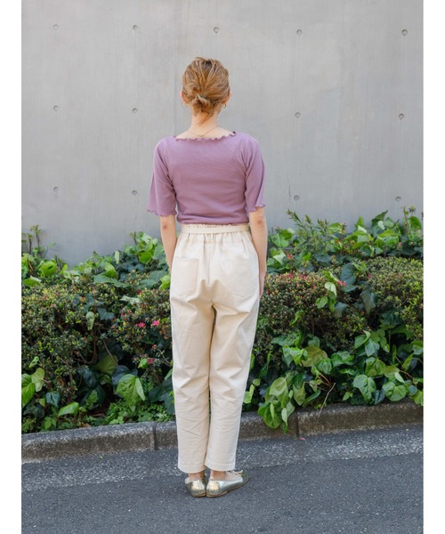 flower（フラワー）の「ティディーツイルパンツ（その他パンツ・レディース・イエロー/アイボリー・FREE）」の12枚目の写真