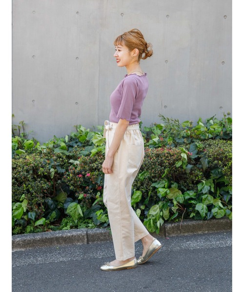 flower（フラワー）の「ティディーツイルパンツ（その他パンツ・レディース・イエロー/アイボリー・FREE）」の11枚目の写真