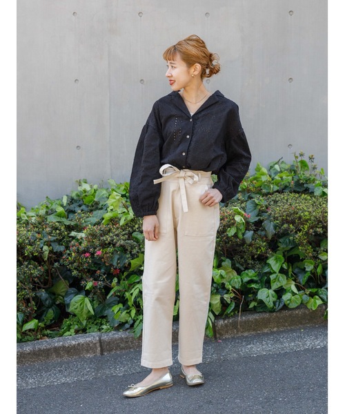 flower（フラワー）の「ティディーツイルパンツ（その他パンツ・レディース・イエロー/アイボリー・FREE）」の19枚目の写真