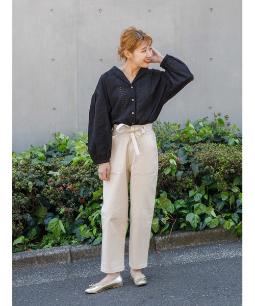 flower（フラワー）の「ティディーツイルパンツ（その他パンツ・レディース・イエロー/アイボリー・FREE）」の18枚目の写真