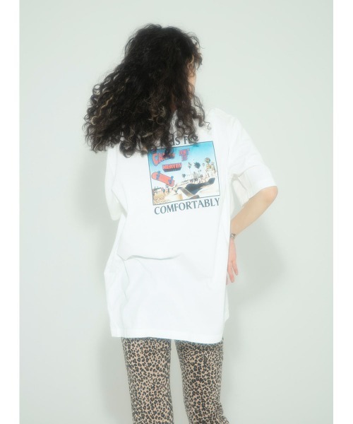 Candy Stripper(キャンディストリッパー)の「IT IS FINE Tシャツ(Tシャツ/カットソー・レディース・ブラック/オフホワイト/ミント/ピンク・2/4/3)」の2枚目の写真