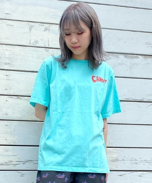 Candy Stripper(キャンディストリッパー)の「IT IS FINE Tシャツ(Tシャツ/カットソー・レディース・ブラック/オフホワイト/ミント/ピンク・2/4/3)」の1枚目の写真