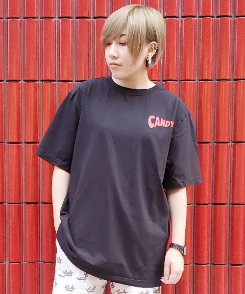 Candy Stripper(キャンディストリッパー)の「IT IS FINE Tシャツ(Tシャツ/カットソー・レディース・ブラック/オフホワイト/ミント/ピンク・2/4/3)」の3枚目の写真