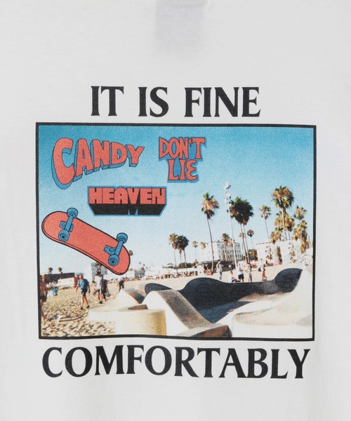 Candy Stripper(キャンディストリッパー)の「IT IS FINE Tシャツ(Tシャツ/カットソー・レディース・ブラック/オフホワイト/ミント/ピンク・2/4/3)」の6枚目の写真