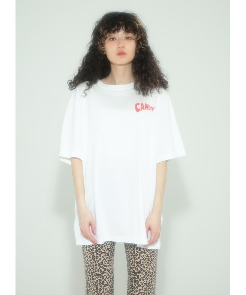 Candy Stripper(キャンディストリッパー)の「IT IS FINE Tシャツ(Tシャツ/カットソー・レディース・ブラック/オフホワイト/ミント/ピンク・2/4/3)」の10枚目の写真