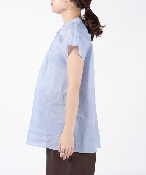 SHIPS(シップス)の「ラミータックブラウス◇(シャツ/ブラウス・レディース・ライトブルー/ネイビー/オフホワイト・ONE SIZE)」の17枚目の写真