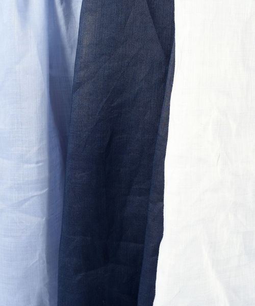SHIPS(シップス)の「ラミータックブラウス◇(シャツ/ブラウス・レディース・ライトブルー/ネイビー/オフホワイト・ONE SIZE)」の12枚目の写真