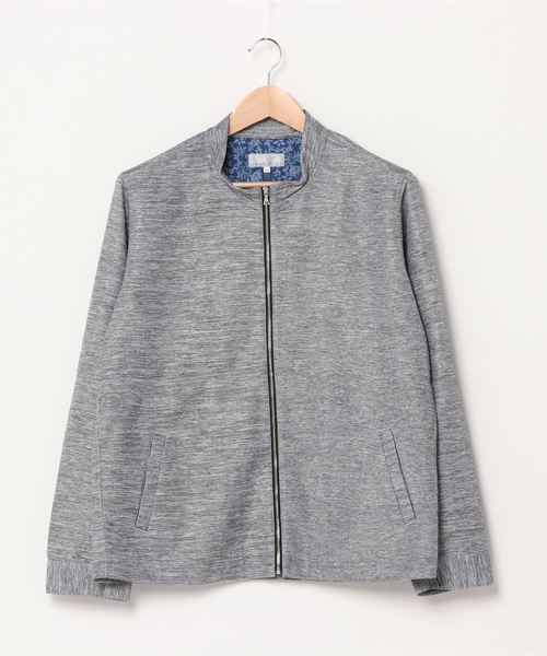 ABAHOUSE GRAY(アバハウスグレイ)の「【展開店舗限定】カラミZIPUPブルゾン(ブルゾン・メンズ・ブルー/ブルー系その他/ライトグレー・46/48/50)」の2枚目の写真