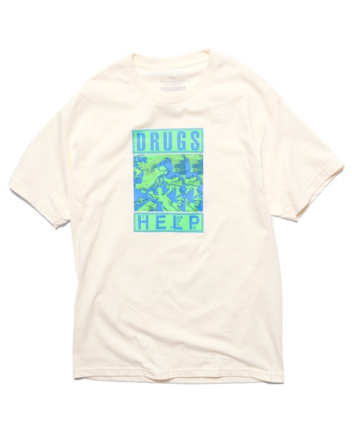 PLEASURES(プレジャー)の「PLEASURES/プレジャーズ DRUGS HELP T-SHIRT 半袖Tシャツ(Tシャツ/カットソー・メンズ・ブラック/ブルー/クリーム・M/L/XL)」の17枚目の写真