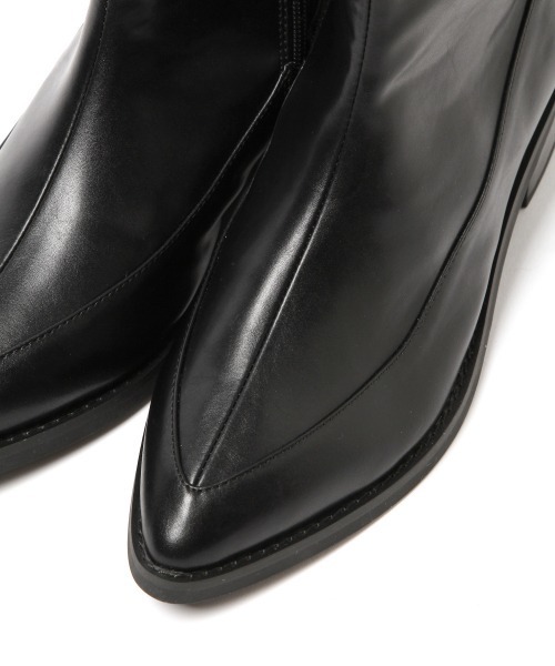 PAGEBOY（ページボーイ）の「モードミドルブーツ(ロングブーツ)（ブーツ・レディース・ブラック・MEDIUM/LARGE）」の11枚目の写真