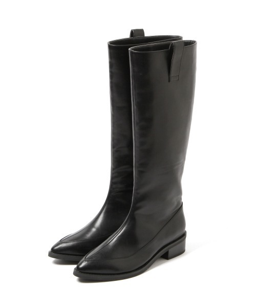 PAGEBOY（ページボーイ）の「モードミドルブーツ(ロングブーツ)（ブーツ・レディース・ブラック・MEDIUM/LARGE）」の5枚目の写真