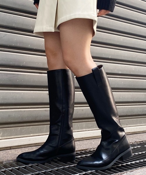 PAGEBOY（ページボーイ）の「モードミドルブーツ(ロングブーツ)（ブーツ・レディース・ブラック・MEDIUM/LARGE）」の22枚目の写真