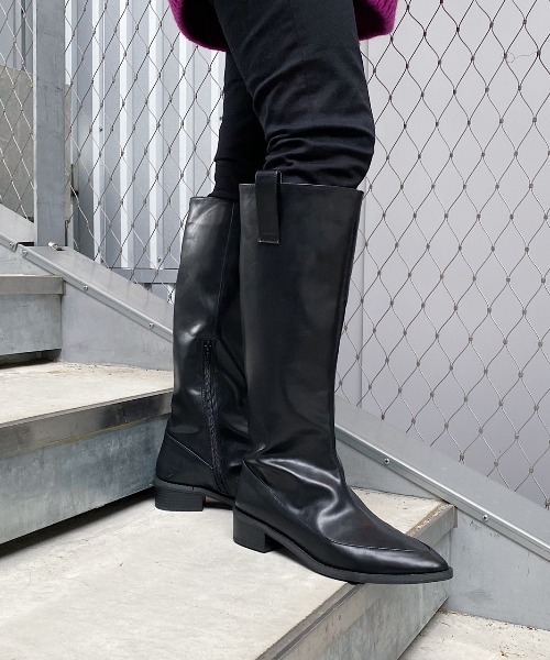 PAGEBOY（ページボーイ）の「モードミドルブーツ(ロングブーツ)（ブーツ・レディース・ブラック・MEDIUM/LARGE）」の21枚目の写真