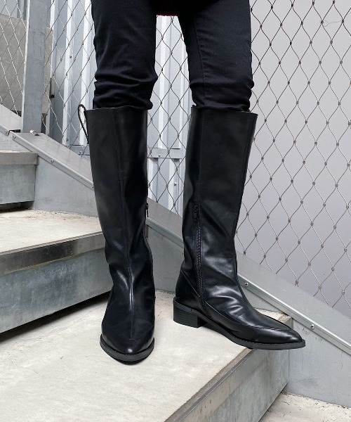 PAGEBOY（ページボーイ）の「モードミドルブーツ(ロングブーツ)（ブーツ・レディース・ブラック・MEDIUM/LARGE）」の20枚目の写真