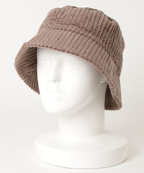 WEGO（ウィゴー）の「WEGO/コーデュロイバケットハット（ハット・レディース・ベージュ/ブラック/ブラウン/グレー/オフホワイト・FREE）」の19枚目の写真