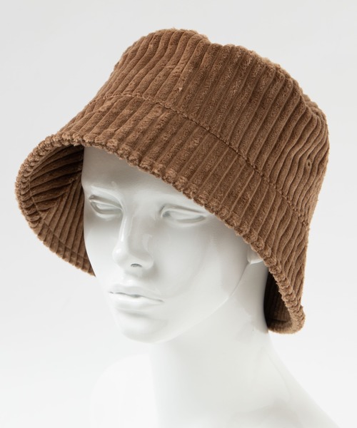 WEGO（ウィゴー）の「WEGO/コーデュロイバケットハット（ハット・レディース・ベージュ/ブラック/ブラウン/グレー/オフホワイト・FREE）」の14枚目の写真