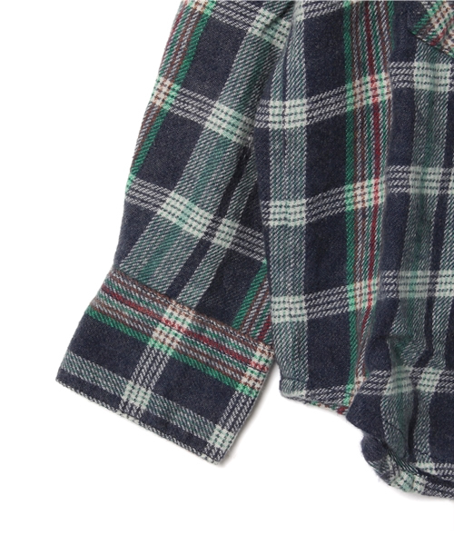 SHIPS（シップス）の「SHIPS KIDS:フランネル チェック ウエスタンシャツ(baby)（シャツ/ブラウス・キッズ・イエロー/オレンジ/ネイビー・90/80）」の6枚目の写真