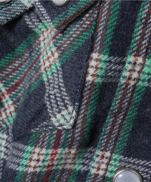 SHIPS（シップス）の「SHIPS KIDS:フランネル チェック ウエスタンシャツ(baby)（シャツ/ブラウス・キッズ・イエロー/オレンジ/ネイビー・90/80）」の10枚目の写真