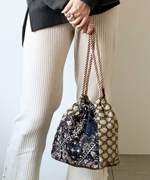 UNRELISH（アンレリッシュ）の「パッチワーク巾着バッグ（ハンドバッグ）」