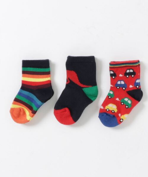 【 candy】 Paul Smith 靴下 3点セット Paul Smith（ポールスミス）の「Paul Smith Junior / ソックス3