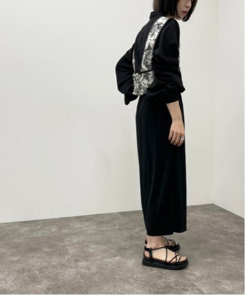 apres jour mignon（アプレジュールミニョン）の「プリーツナロースカート【ZOZOTOWN限定アイテム】（スカート・レディース・ダークブラウン/ブラック/グリーン・X-LARGE/フリー）」の9枚目の写真