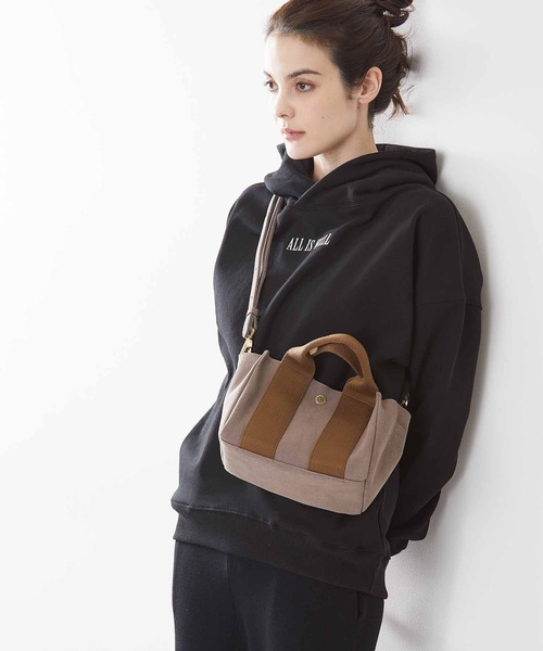 2021SS新作 GINO ヴィオラドーロ Sサイズ トープ×モカ｜バッグ 