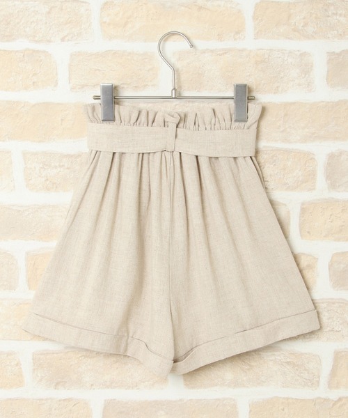 ikka(イッカ)の「リネン混ベルト付きロールアップショートパンツ(120~160cm)(その他パンツ・キッズ・ライトベージュ・120/130/140/150/160)」の7枚目の写真