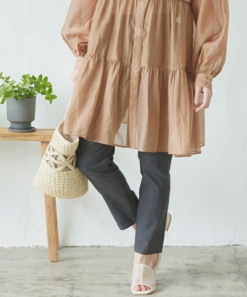 LIPSTAR(リップスター)の「スーパーストレッチストレートカラーパンツ(その他パンツ・レディース・グリーン/ブラック/グレー/ピンク・S/M)」の2枚目の写真