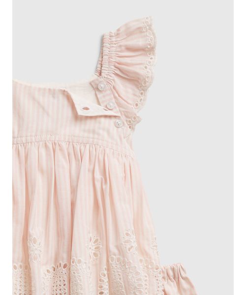 GAP(ギャップ)の「アイレットワンピースセット (ベビー)(ワンピース・キッズ・ピンク・3-6M/6-12M/12-18M/18-24M)」の3枚目の写真