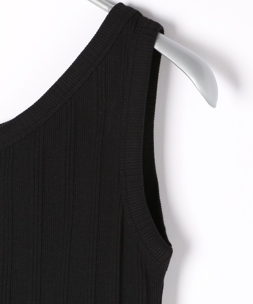 PAGEBOY（ページボーイ）の「ランダムテレコアシメタンク（タンクトップ・レディース・ブラック/オフホワイト/ホワイト×ブラック・FREE）」の9枚目の写真